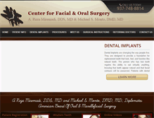 Tablet Screenshot of daytonfacialsurgery.com